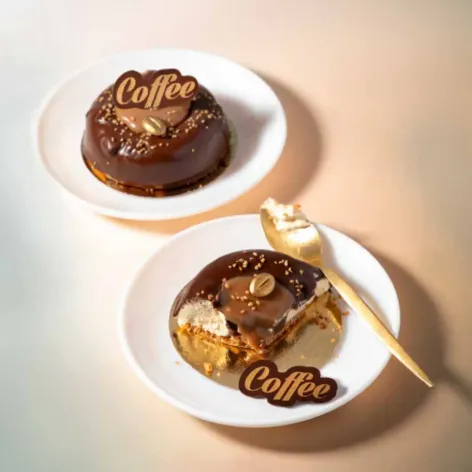 Coffee Beans Sparkling Gold